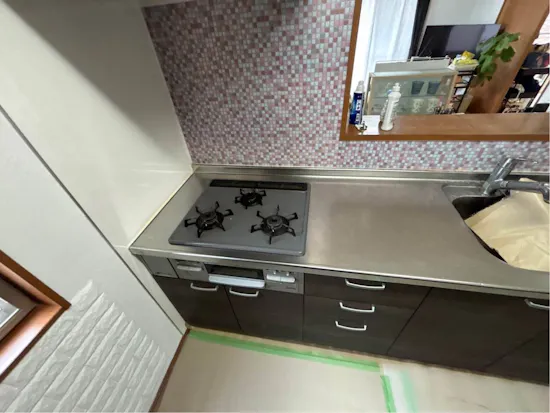 工事前　群馬県前橋市のお客様のシステムキッチン工事