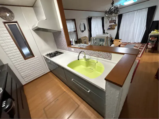 工事後　群馬県前橋市のお客様のシステムキッチン工事