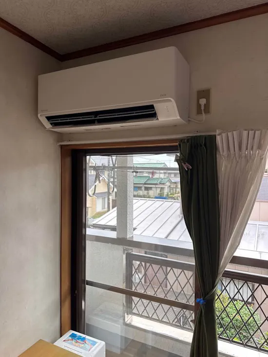 工事後　栃木県下都賀郡のお客様のエアコン工事