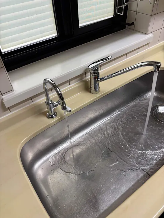 工事後　茨城県龍ケ崎市のお客様の水栓工事