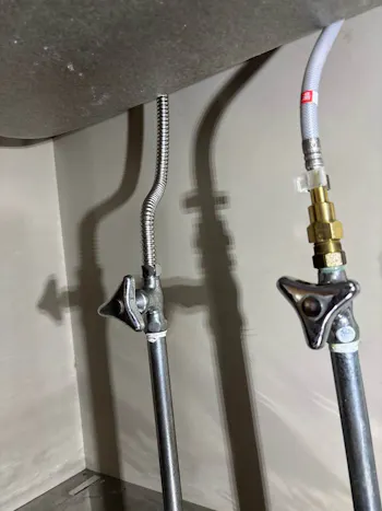 茨城県龍ケ崎市のお客様の水栓工事　具体的な工事内容1