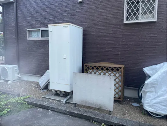 工事前　山梨県上野原市のお客様の給湯器工事