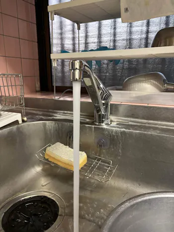 茨城県小美玉市のお客様のキッチン水栓工事