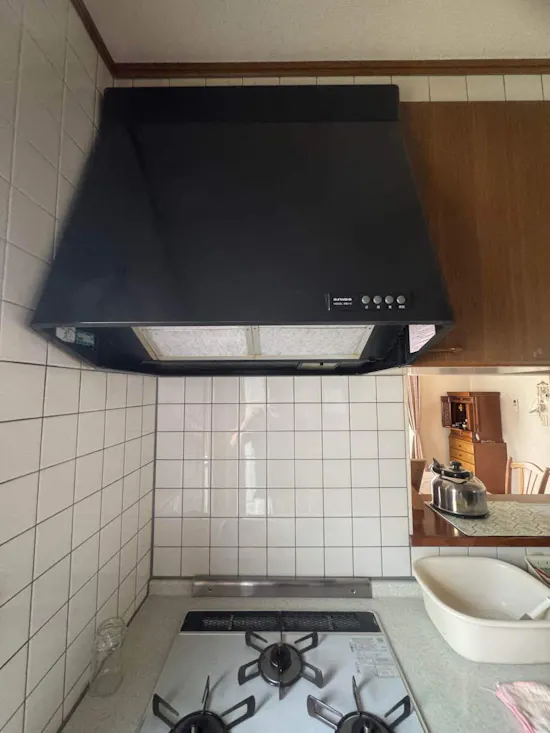 工事前　山梨県南アルプス市のお客様のビルトインコンロ・ガスコンロ工事