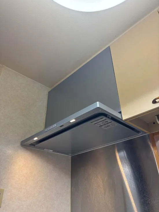 工事後　三重県菰野町のお客様のビルトインコンロ・レンジフード工事