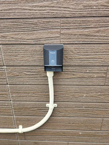 茨城県日立市のお客様の太陽光発電・蓄電池・EV（PHEV）工事