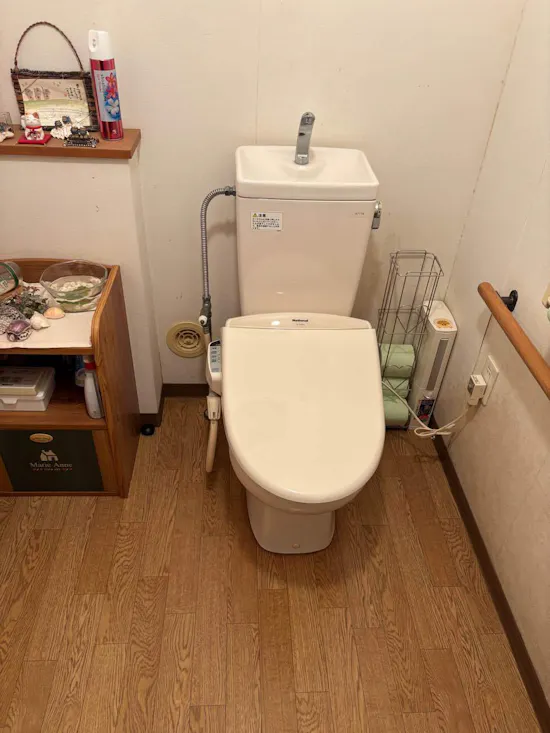 工事前　茨城県高萩市のお客様の便座交換工事