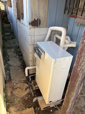 茨城県小美玉市のお客様の給湯器工事