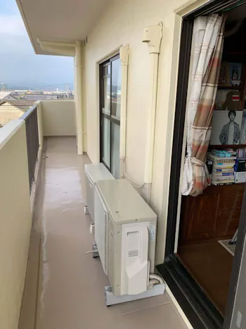 静岡県富士市のお客様のエアコン工事　具体的な工事内容2