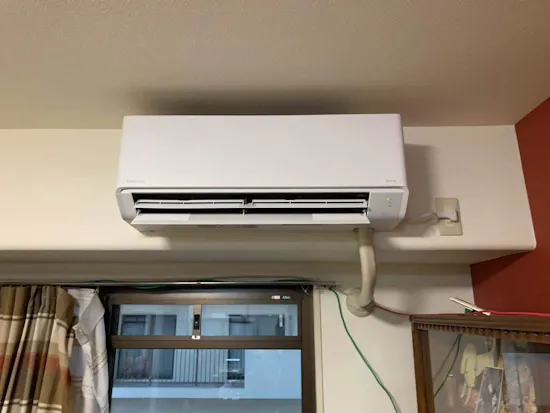 工事後　静岡県富士市のお客様のエアコン工事