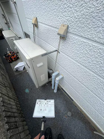 長野県佐久市のお客様の石油給湯器交換工事　具体的な工事内容5