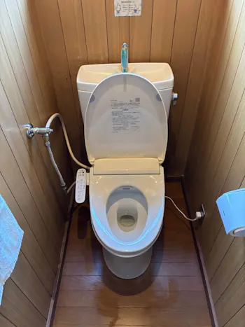 茨城県水戸市のお客様の温水洗浄便座交換工事