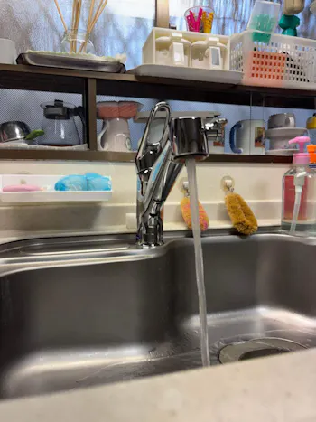 茨城県かすみがうら市のお客様の台所水栓工事