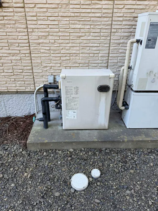 工事前　福島県白河市のお客様の石油給湯器取替工事