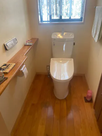 山梨県都留市のお客様のトイレ工事