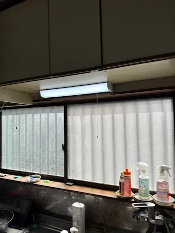 埼玉県朝霞市のお客様のキッチン照明工事