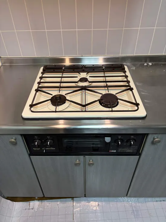 工事前　茨城県つくば市のお客様のビルトインコンロ・ガスコンロ工事