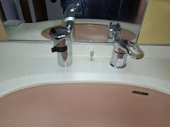 宮城県松島町のお客様の洗面水栓工事