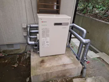 宮城県栗原市のお客様の石油給湯器工事