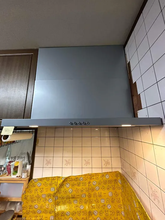 工事後　福島県相馬市のお客様のレンジフード交換工事