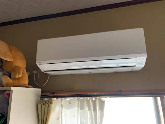 工事前　静岡県沼津市のお客様のエアコン工事