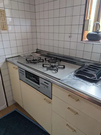 三重県伊勢市のお客様のビルトインコンロ・ガスコンロ工事