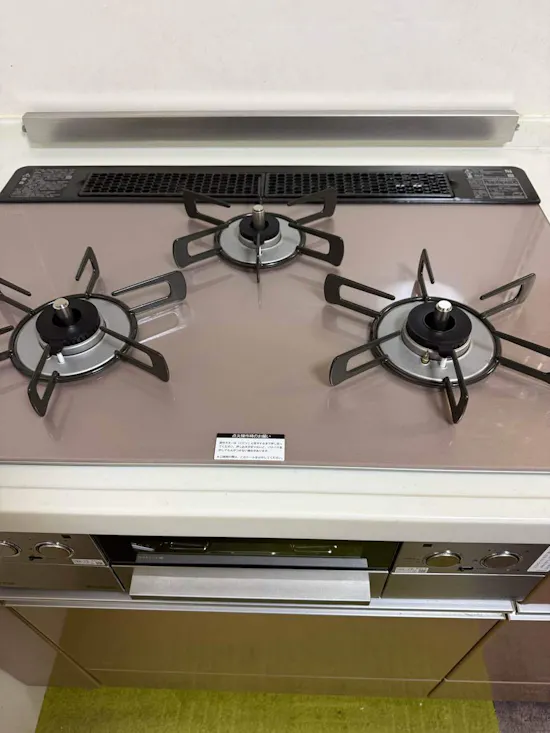 工事後　福島県喜多方市のお客様のビルトインコンロ・ガスコンロ工事