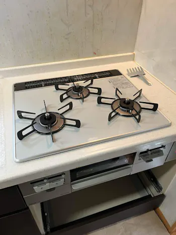 埼玉県鴻巣市のお客様のビルトインコンロ・ガスコンロ工事