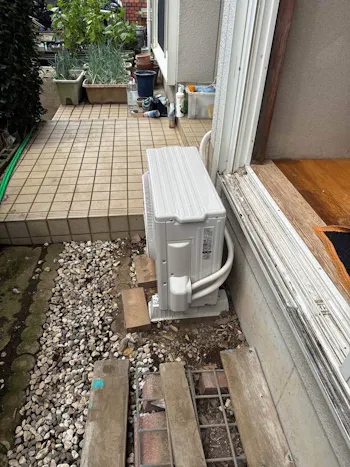 埼玉県さいたま市西区のお客様のエアコン工事　具体的な工事内容1
