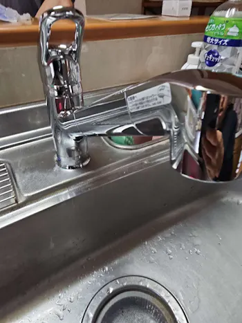 三重県津市のお客様の水栓工事