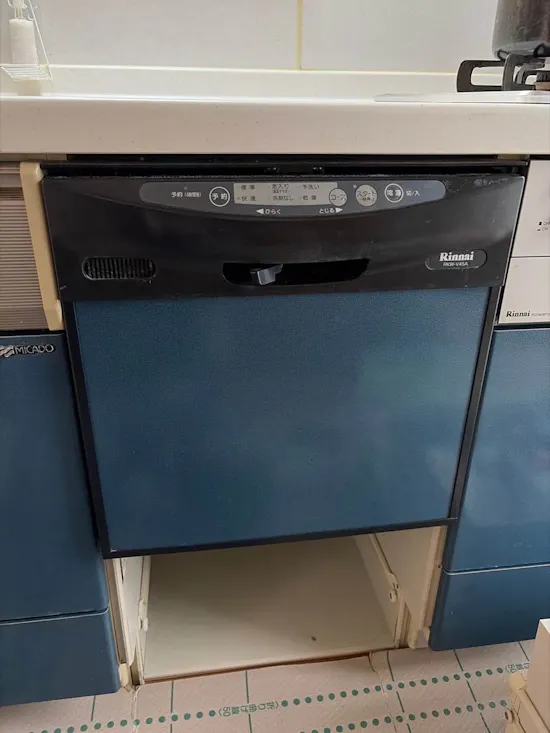 工事前　埼玉県北本市のお客様の食洗器交換工事