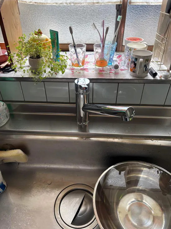 工事後　茨城県稲敷郡のお客様の水栓工事