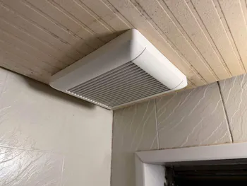 静岡県富士市のお客様の浴室換気扇工事