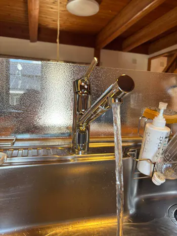 茨城県つくば市のお客様のキッチン水栓工事