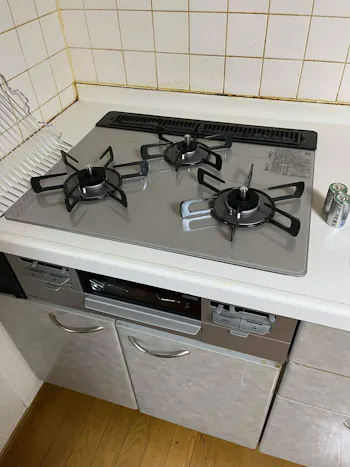 埼玉県久喜市のお客様のビルトインコンロ・ガスコンロ工事