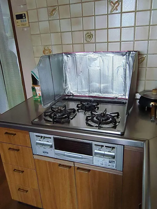 工事前　東京都町田市のお客様のビルトインコンロからIHへの交換工事