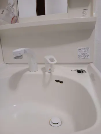 茨城県水戸市のお客様の洗面水栓工事