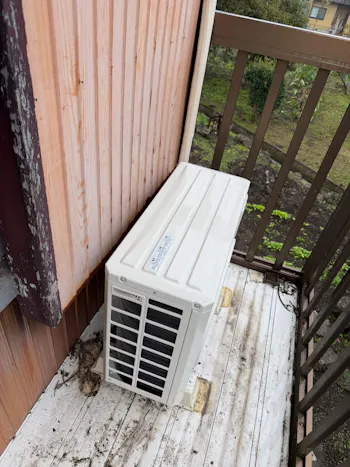 静岡県富士宮市のお客様のエアコン工事　具体的な工事内容2