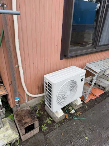 静岡県富士宮市のお客様のエアコン工事　具体的な工事内容4