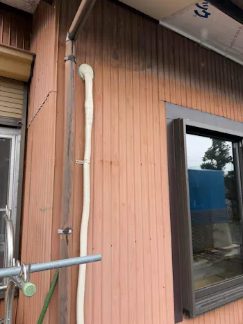 静岡県富士宮市のお客様のエアコン工事　具体的な工事内容5