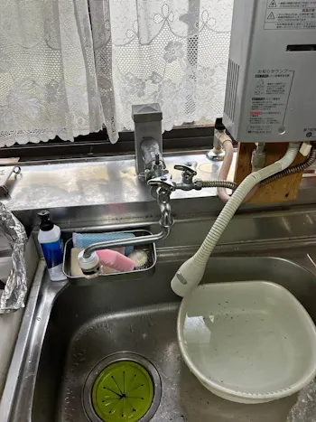 宮城県仙台市宮城野区のお客様のキッチン水栓工事