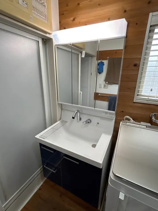 工事後　群馬県安中市のお客様の洗面化粧台交換工事