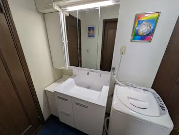 静岡県磐田市のお客様の洗面化粧台交換工事