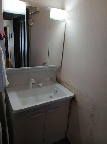 茨城県水戸市のお客様の洗面化粧台交換工事