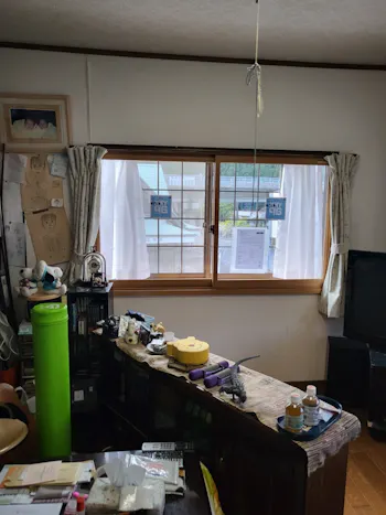 岡山県英田郡西粟倉村のお客様の内窓工事　具体的な工事内容1