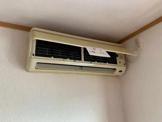 工事前　静岡県富士市のお客様のエアコン工事