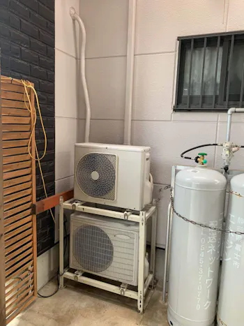 静岡県富士市のお客様のエアコン工事　具体的な工事内容6