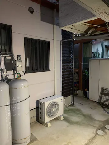 静岡県富士市のお客様のエアコン工事　具体的な工事内容2