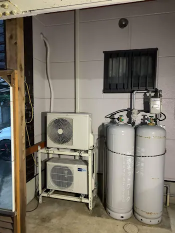 静岡県富士市のお客様のエアコン工事　具体的な工事内容3