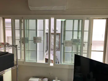 福島県会津若松市のお客様の内窓・玄関ドア工事